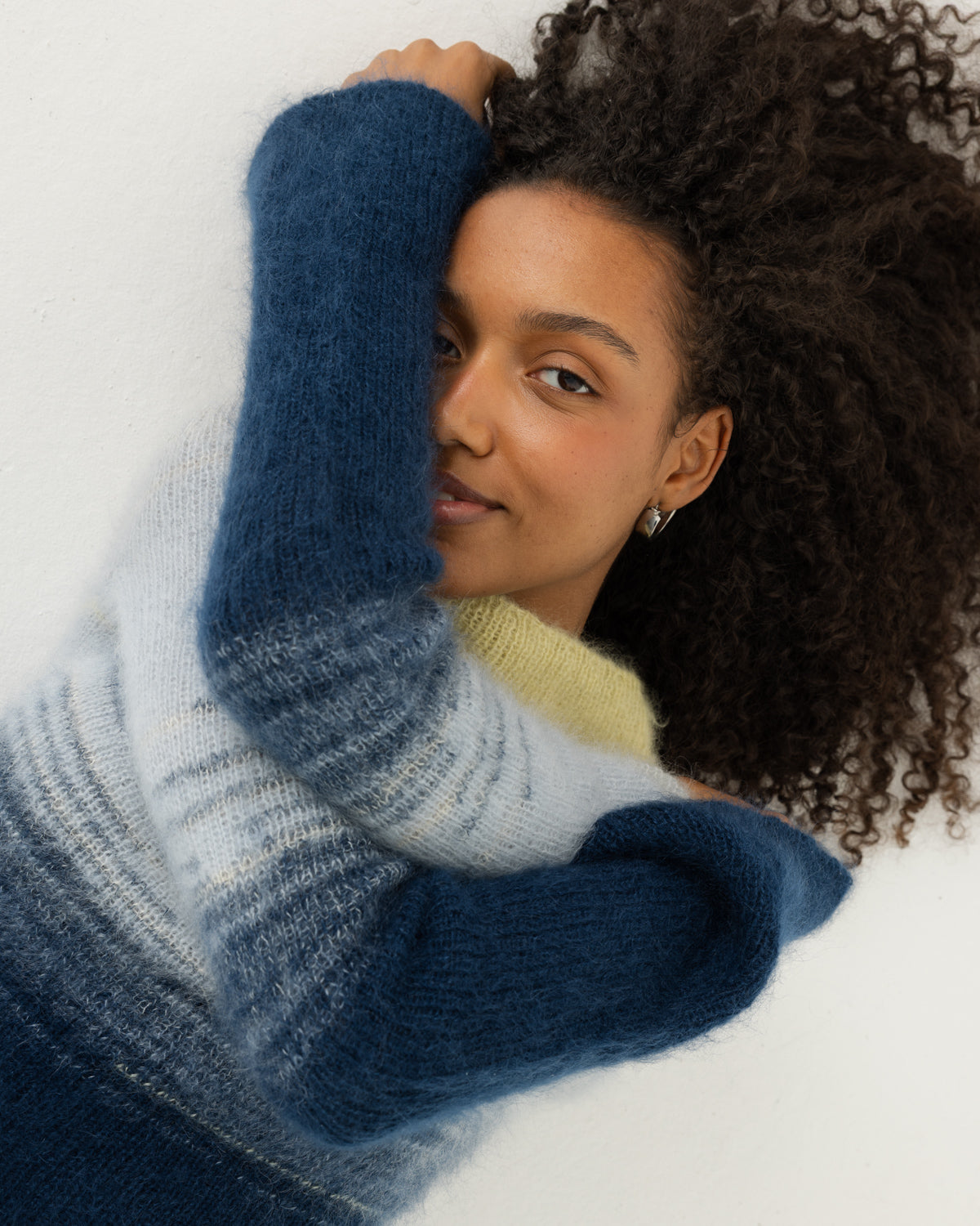 Eglutė: Twilight Gold Silk & Mohair Dress