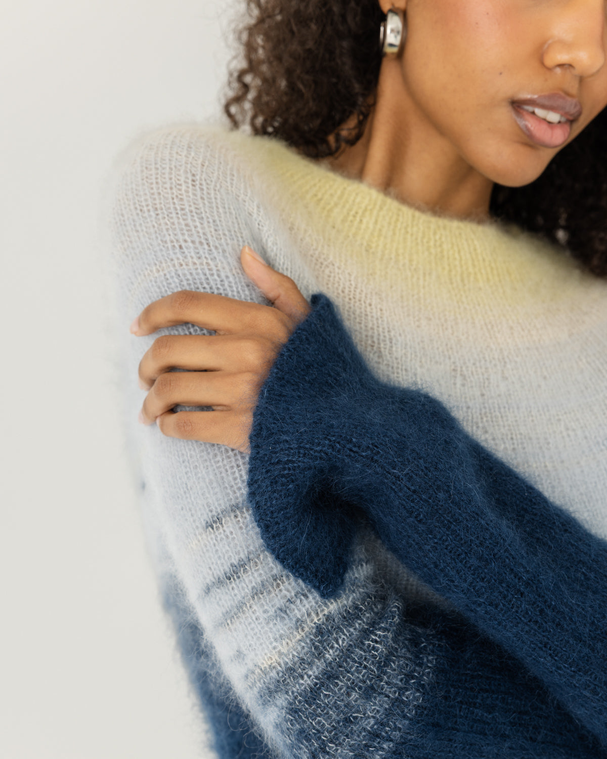 Eglutė: Twilight Gold Silk & Mohair Dress