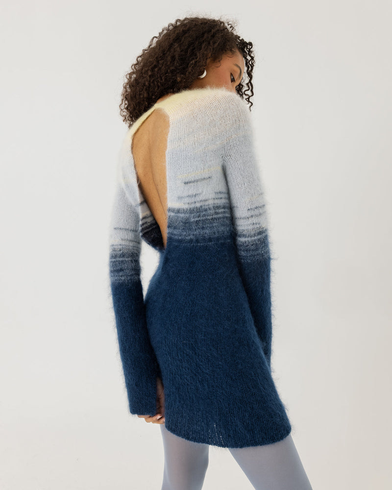 Eglutė: Twilight Gold Silk & Mohair Dress