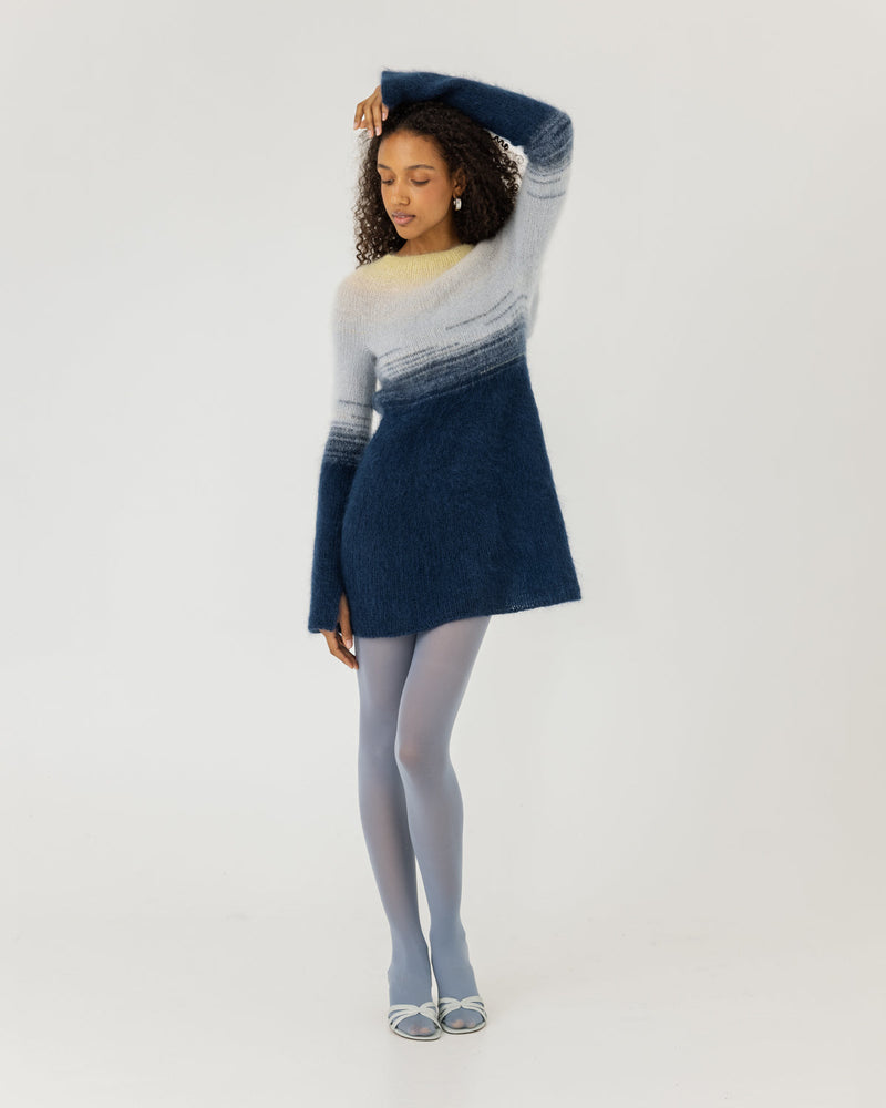 Eglutė: Twilight Gold Silk & Mohair Dress