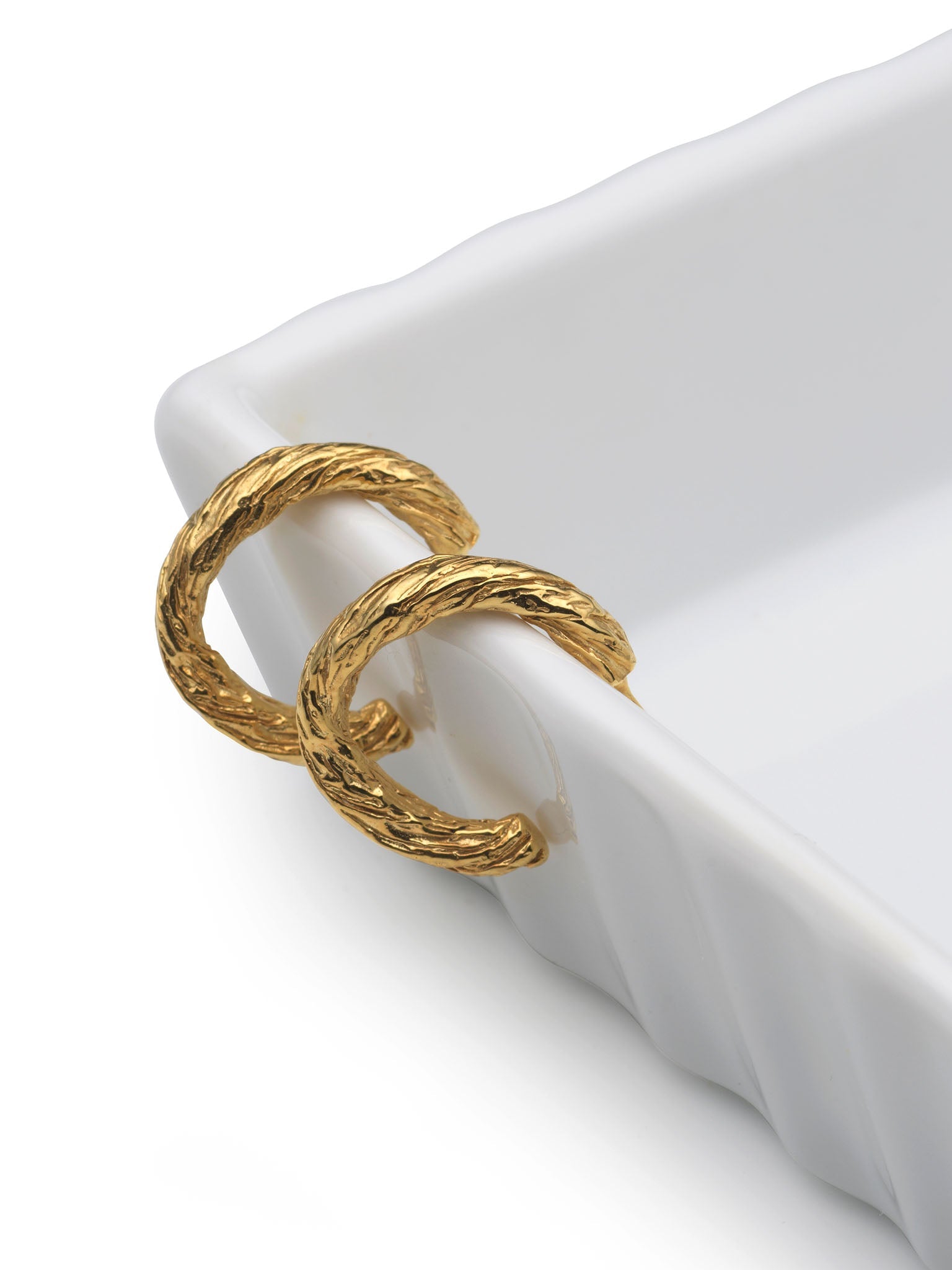 Archaic Small Hoop Earrings Gold