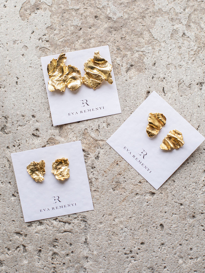 Artemis Wave Earrings Gold
