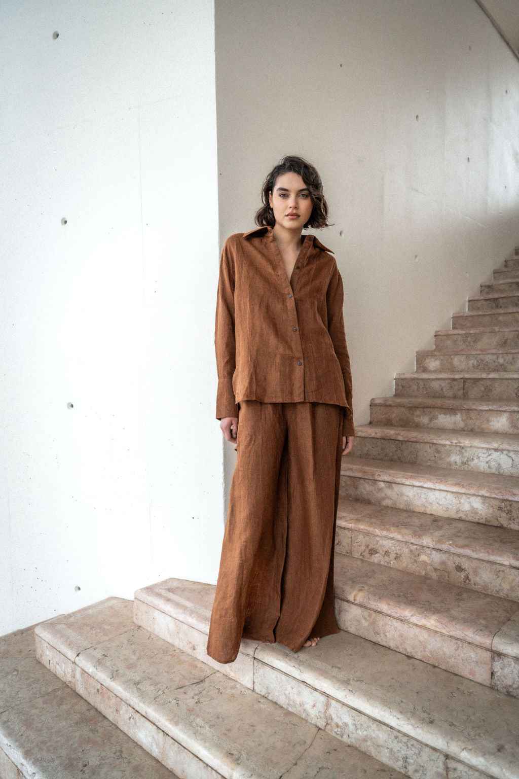 EVOLVE LINEN TROUSERS