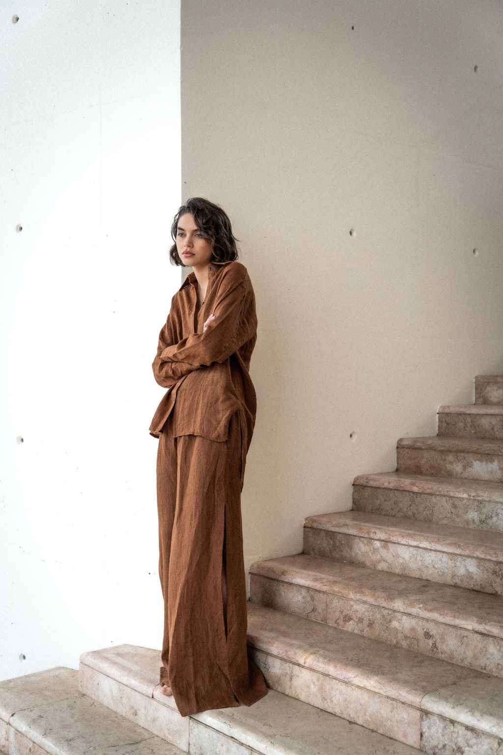 EVOLVE LINEN TROUSERS