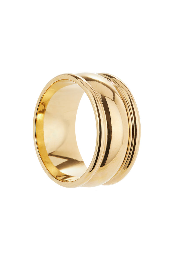 Gold Barrel Ring