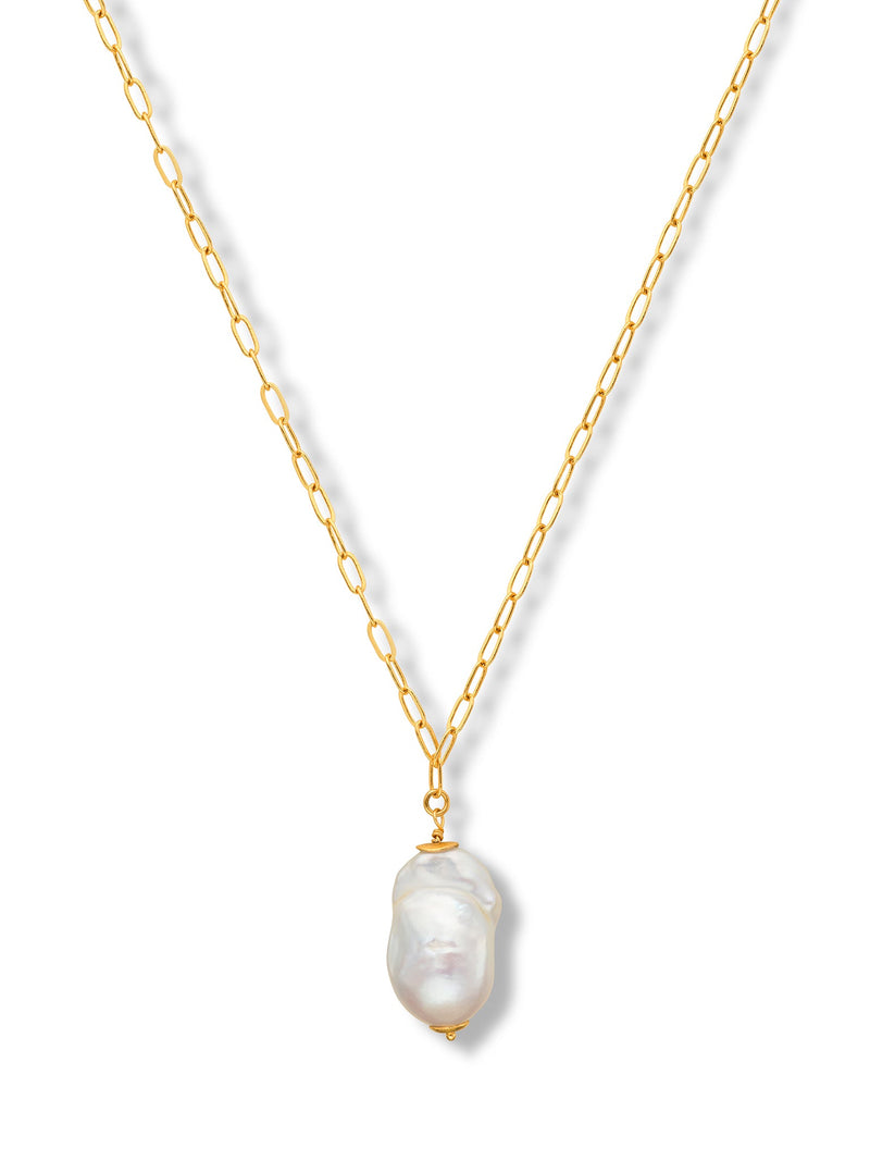 Baroque Pearl Long Necklace