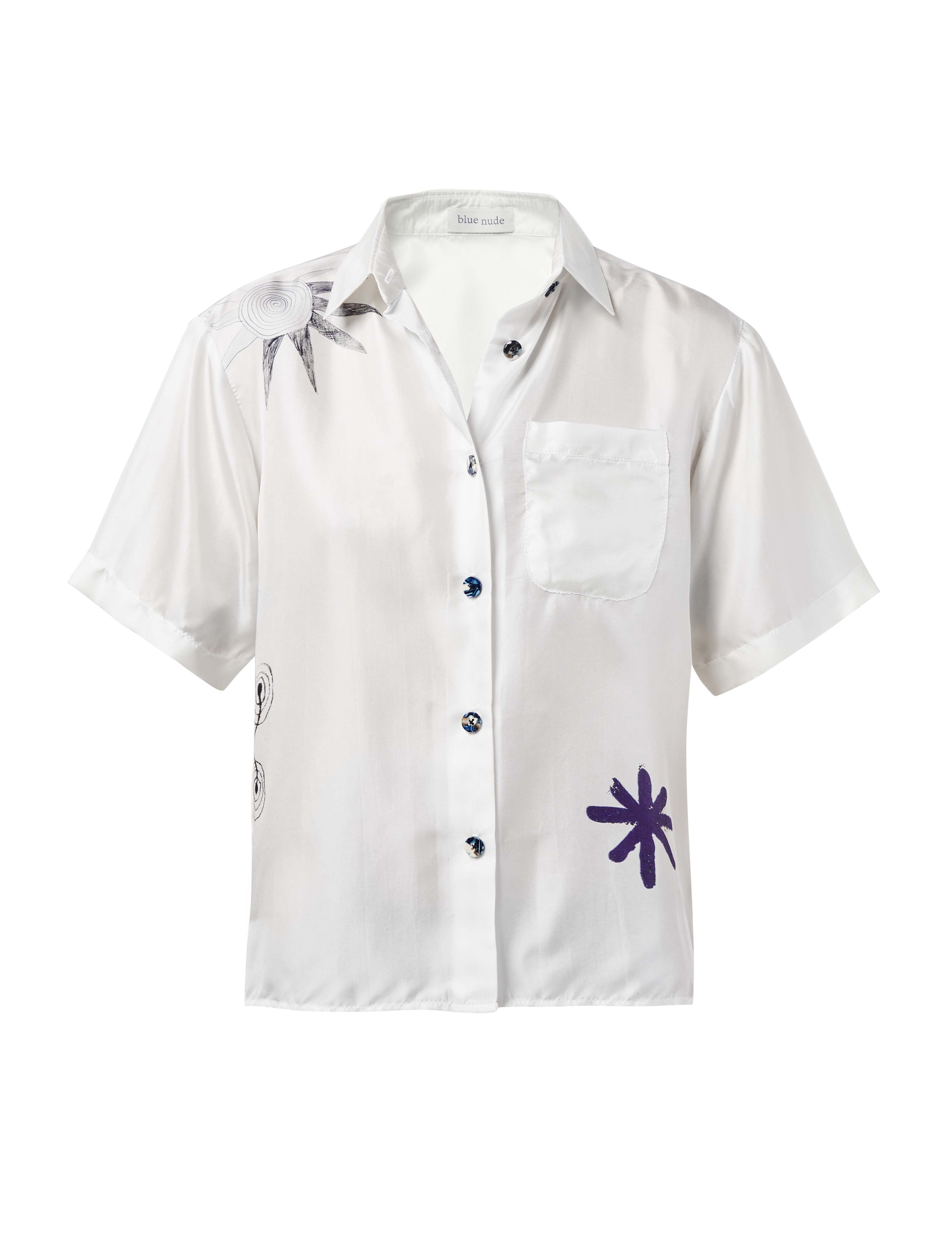 Isalos Silk Button-Up Shirt