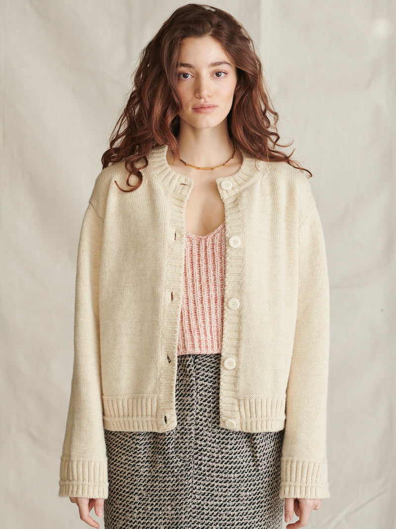 Brampton Cardigan in Ecru