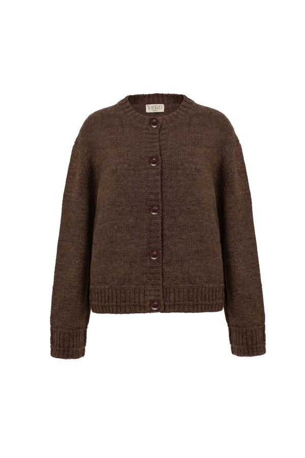 Brampton Cardigan in Peat