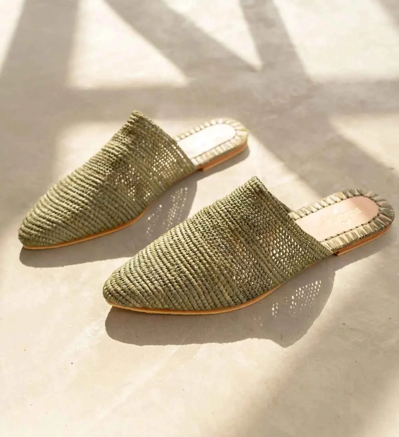Babouche Women's Slip-Ons Tayri  Green