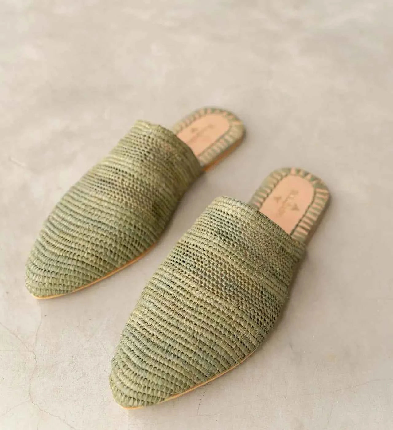 Babouche Women's Slip-Ons Tayri  Green