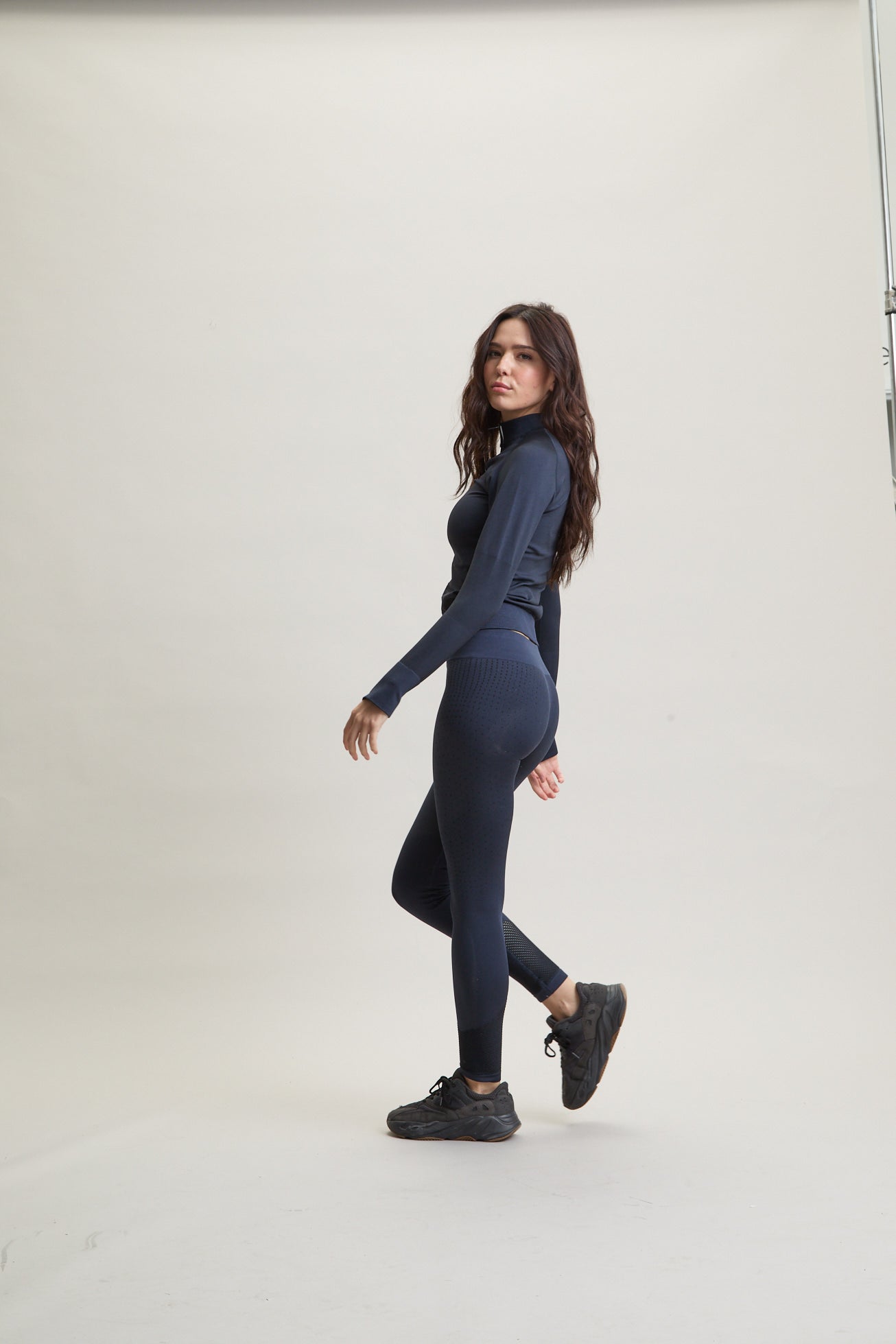 Contour Sculpt Zip Through Top