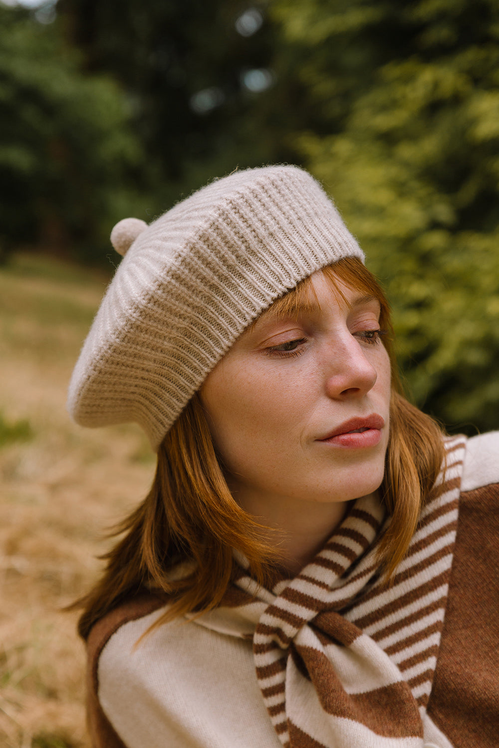 Bidbury Beret – Cream