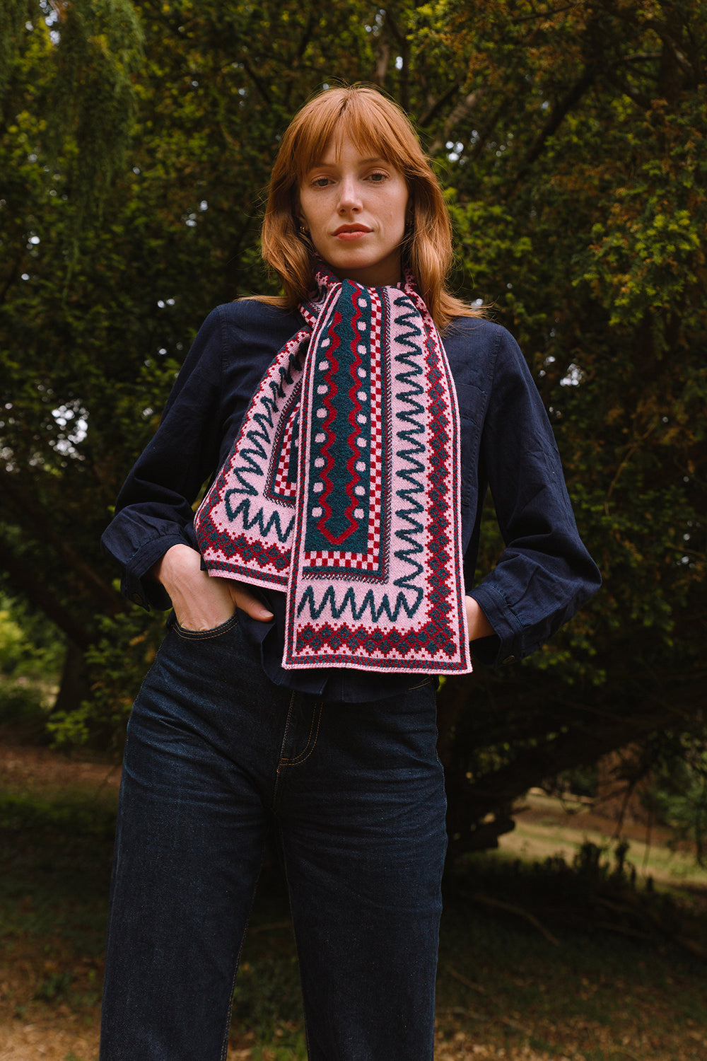 Blockley Scarf – Berry