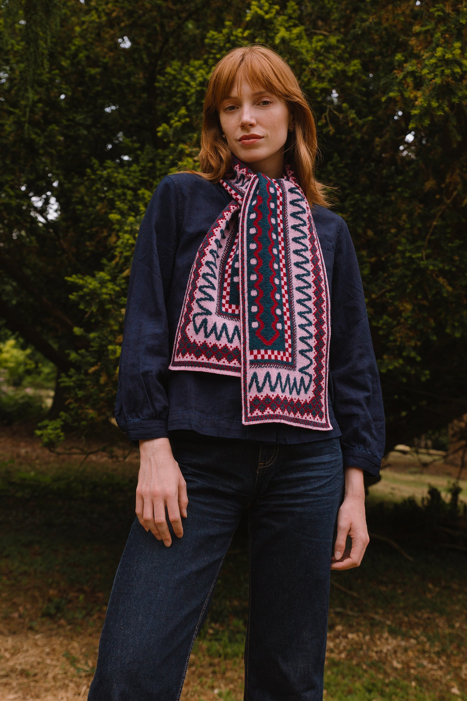 Blockley Scarf – Berry