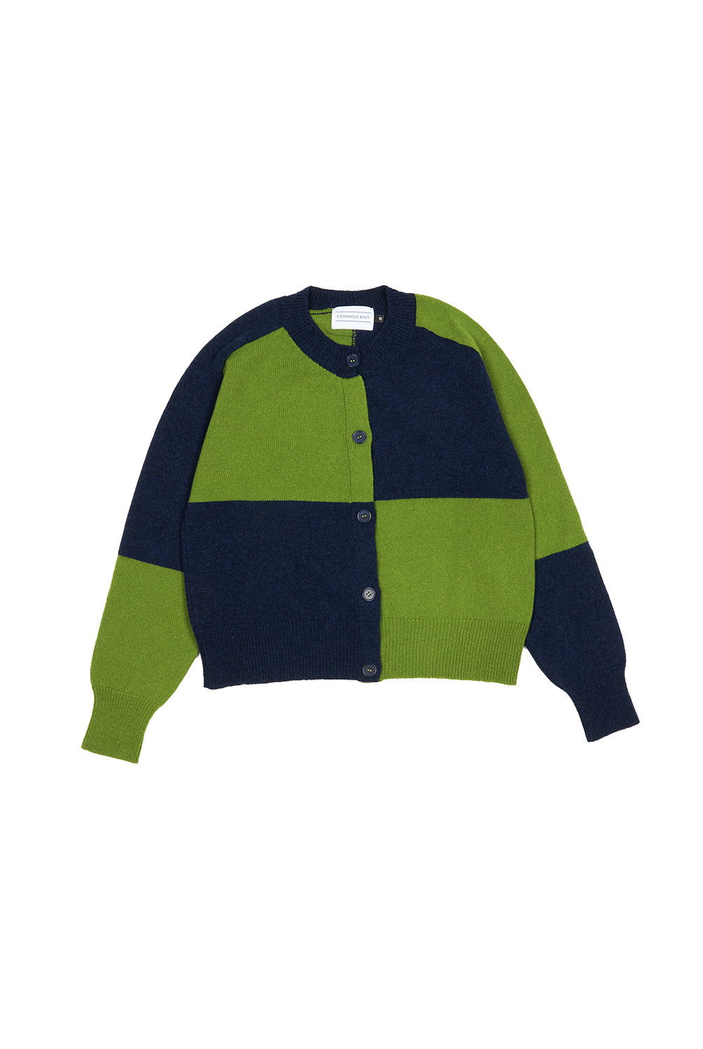 Check Cardigan - Moss