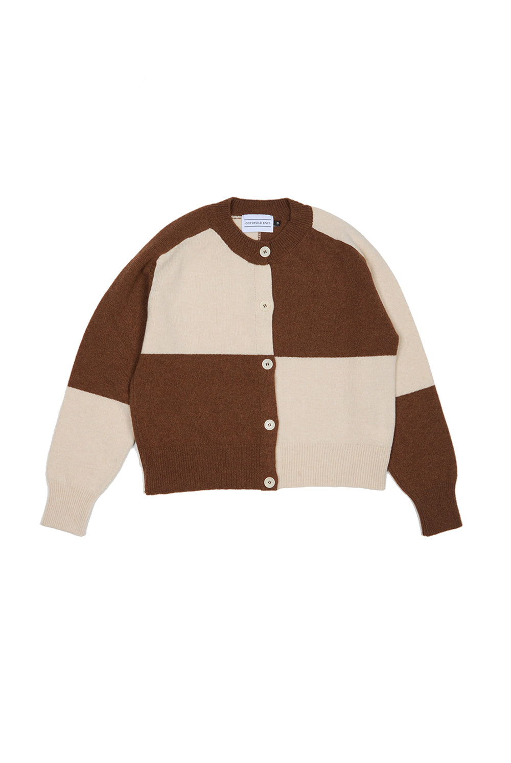 Check Cardigan - Skewbald