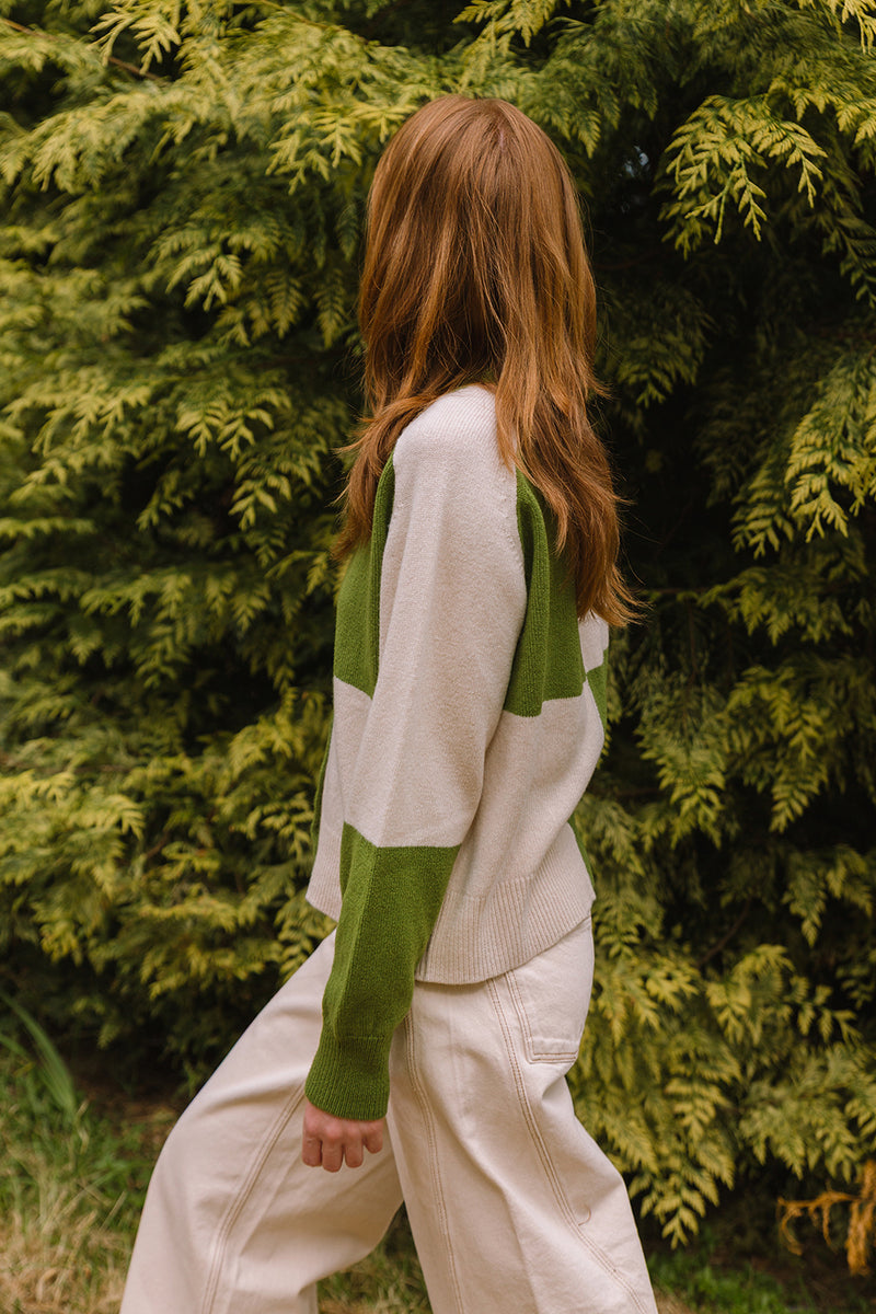 Check Cardigan - Snowdrop