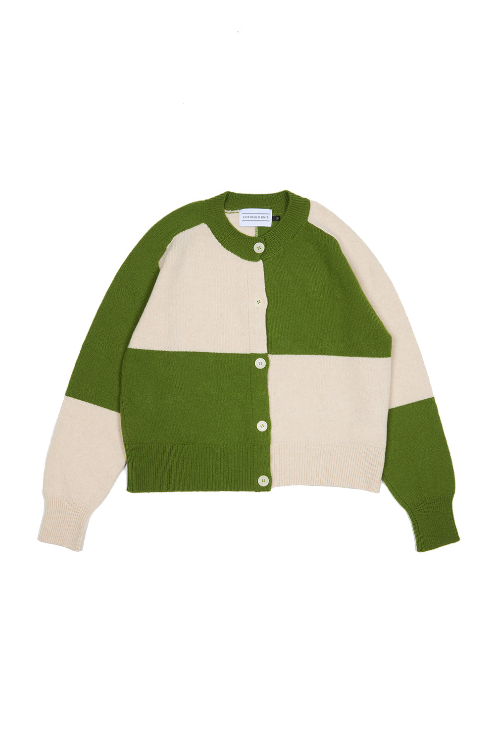 Check Cardigan - Snowdrop