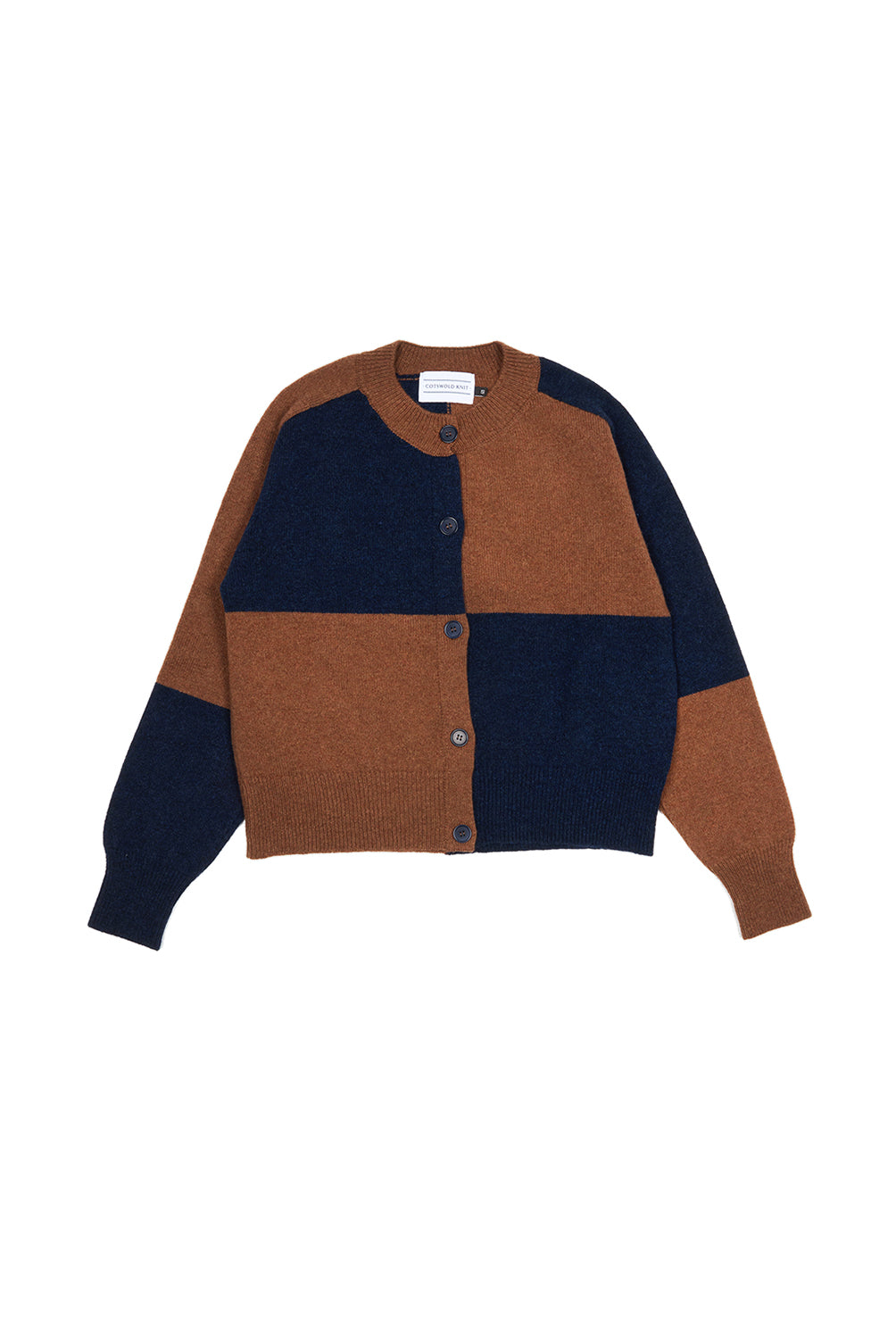 Check Cardigan - Suede
