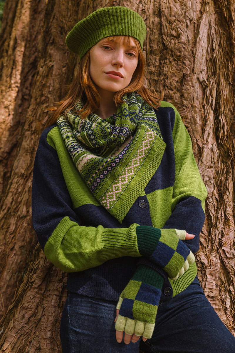 Foxcote Twisted Snood - Moss