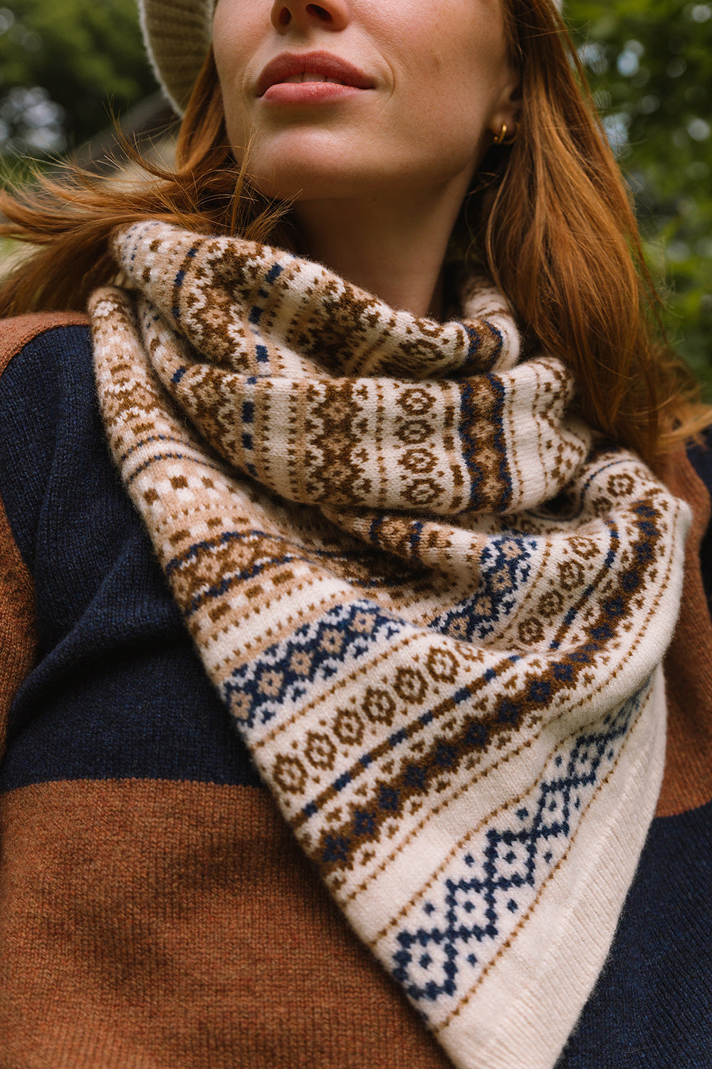 Foxcote Twisted Snood – Suede