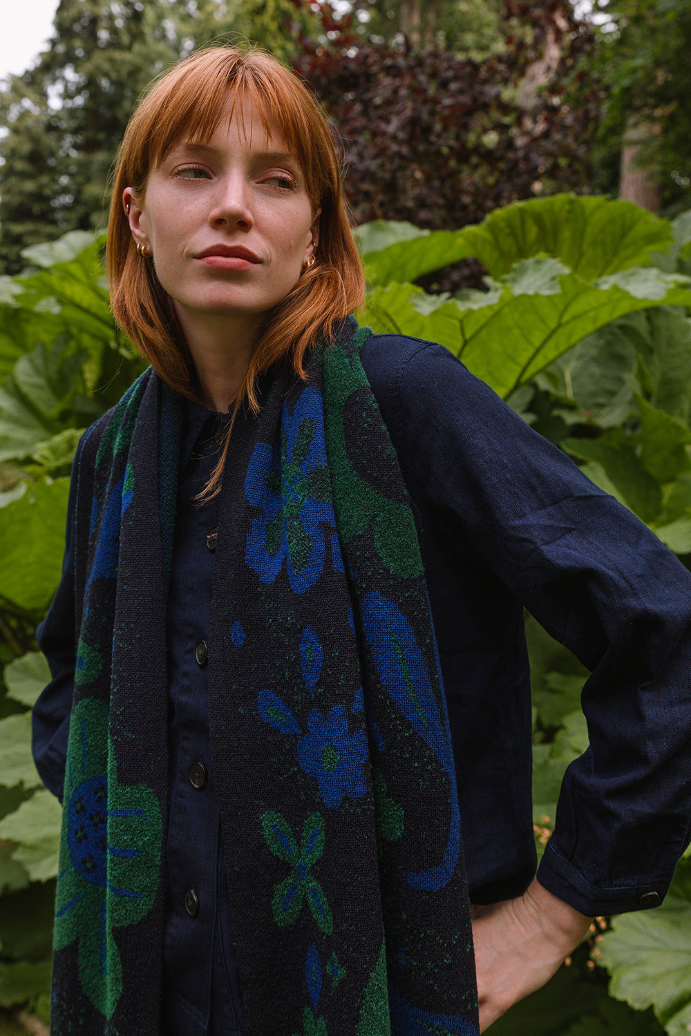 Hidcote Scarf -Midnight