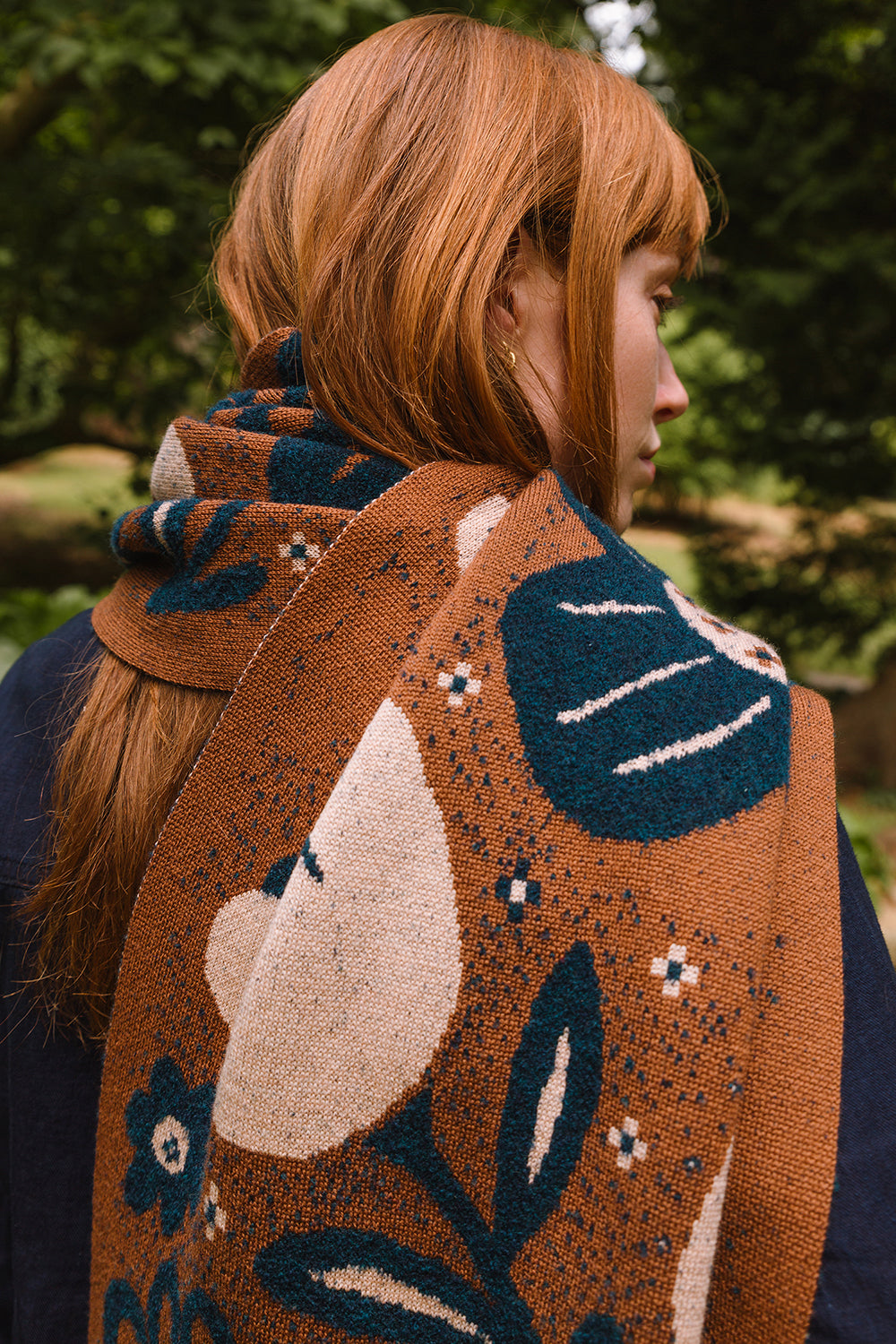 Hidcote Scarf -Tobacco