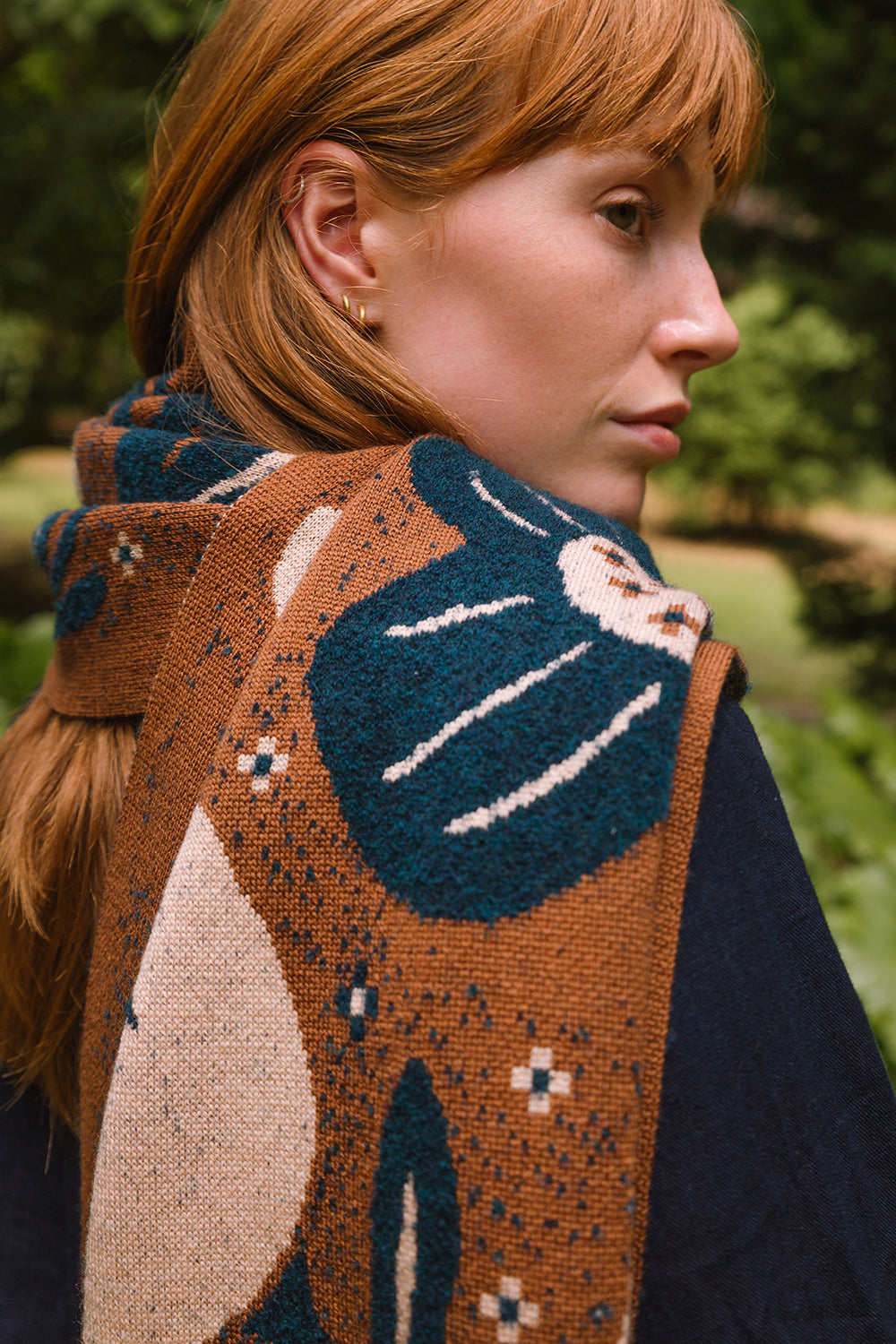 Hidcote Scarf -Tobacco