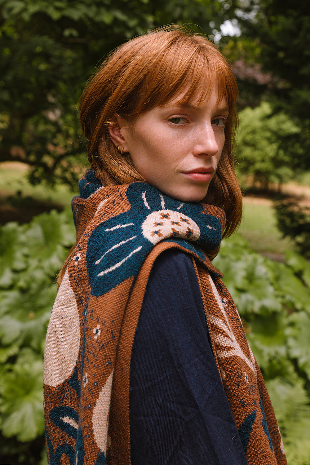 Hidcote Scarf -Tobacco