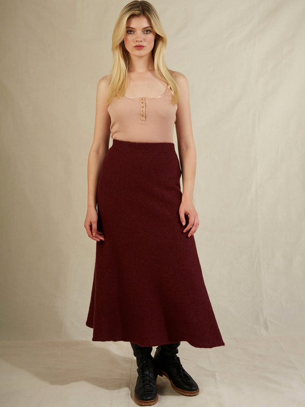 Carolyn Skirt in Plum