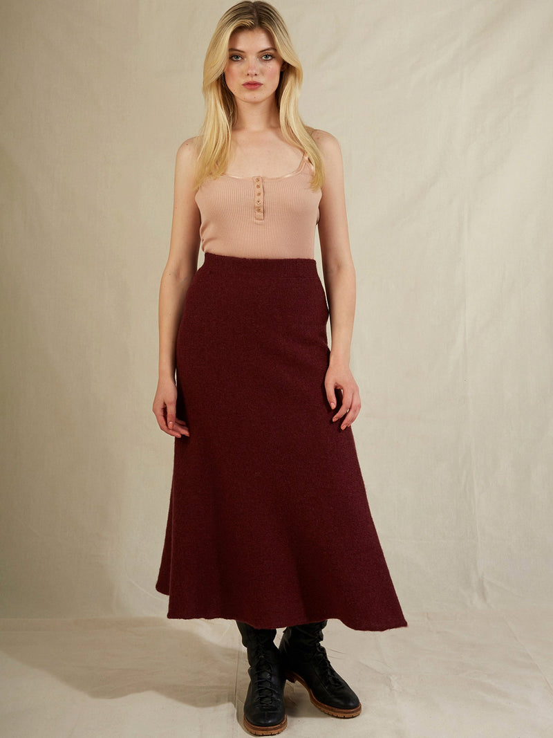 Carolyn Skirt in Plum
