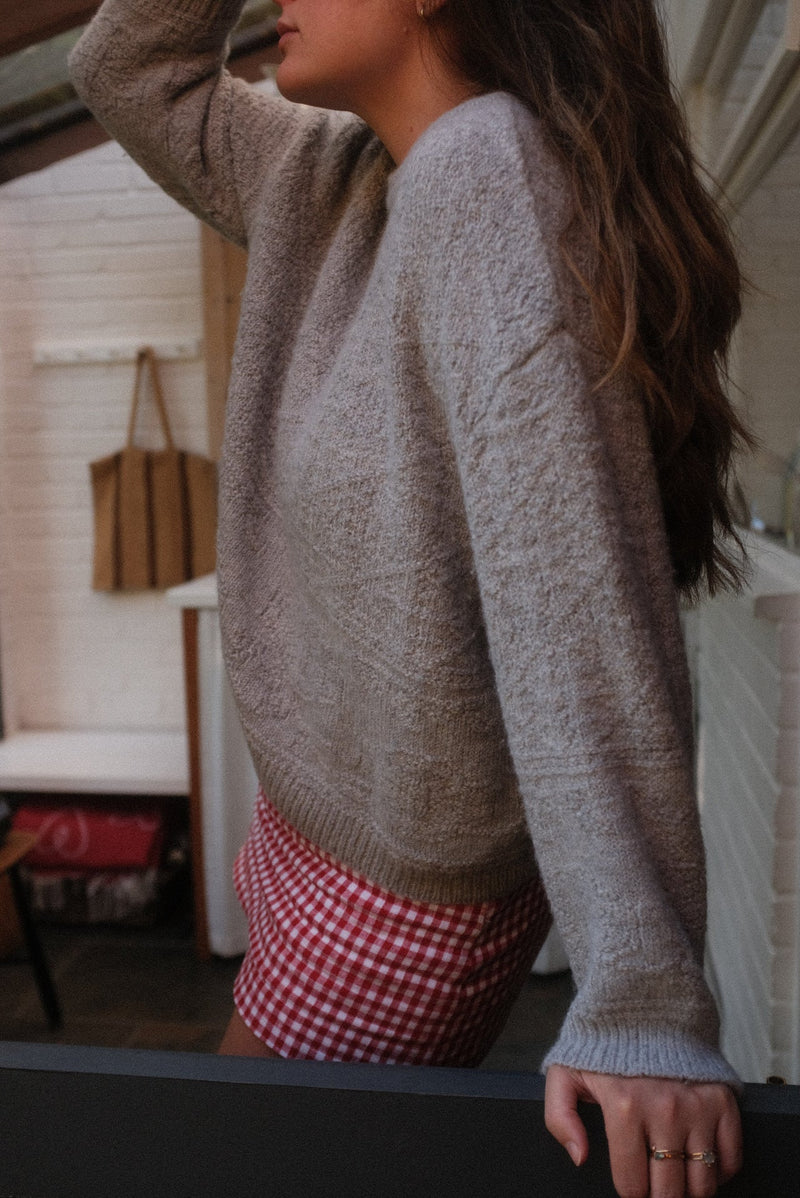 Cloud Stitch Jumper – Grey