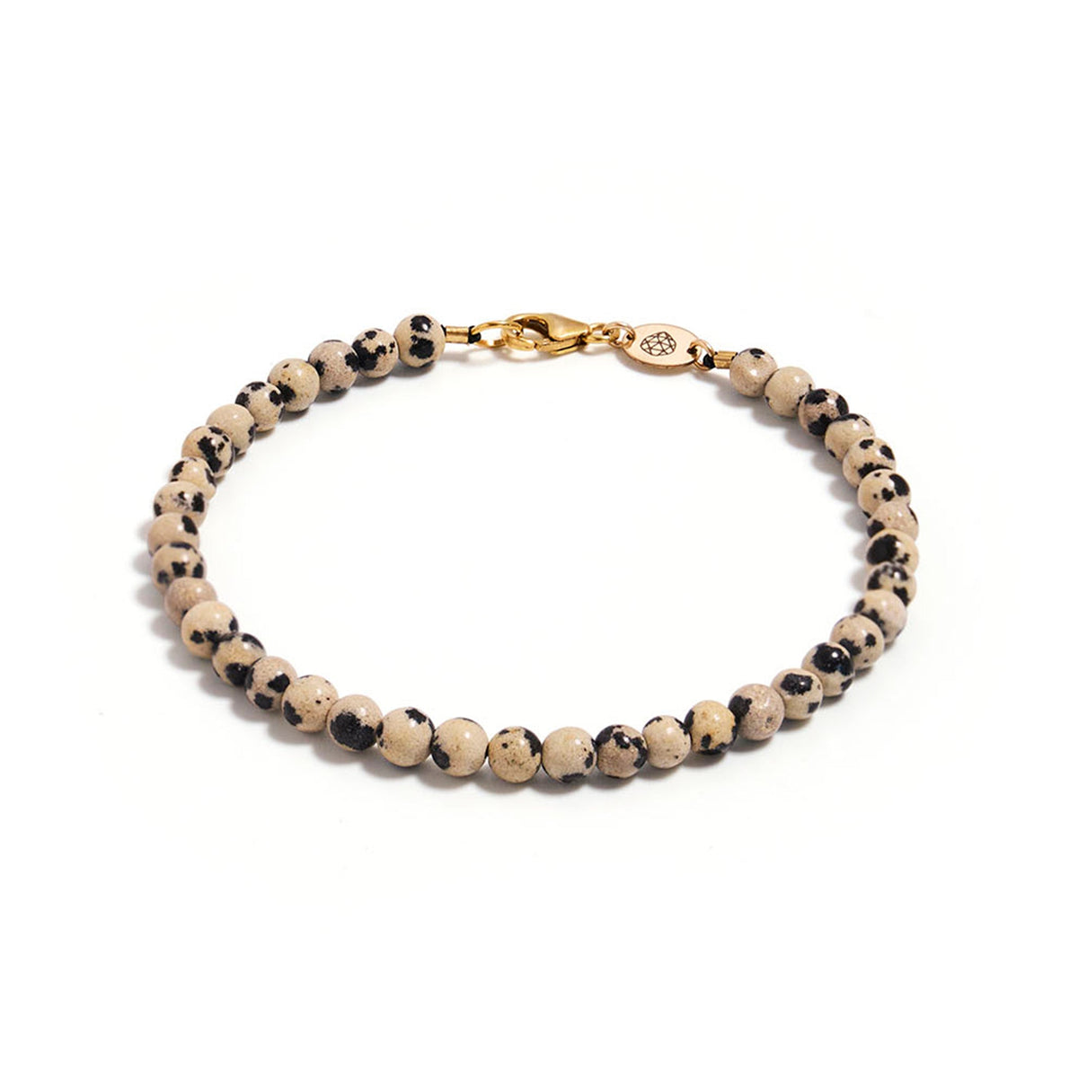 Dalmatian Jasper Āina Beaded Bracelet