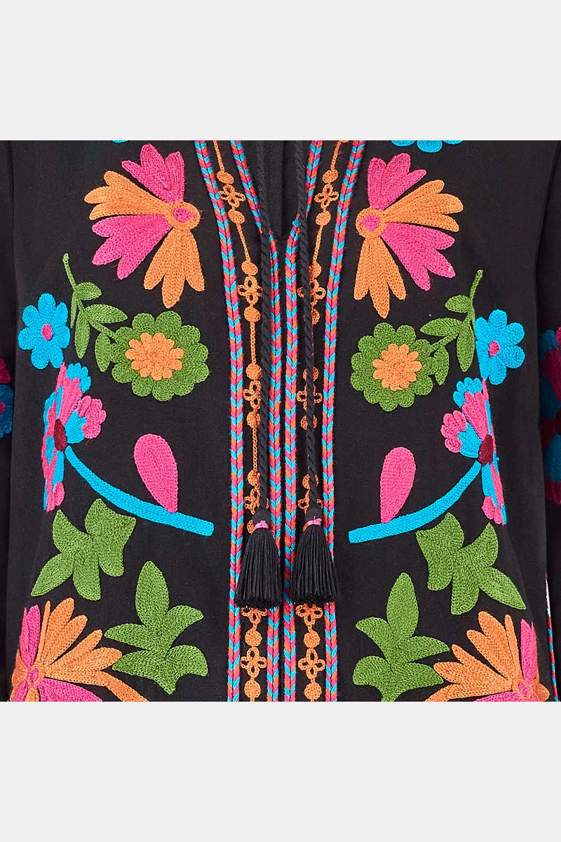 Detail shot. East Keoni Embroidered Dress.