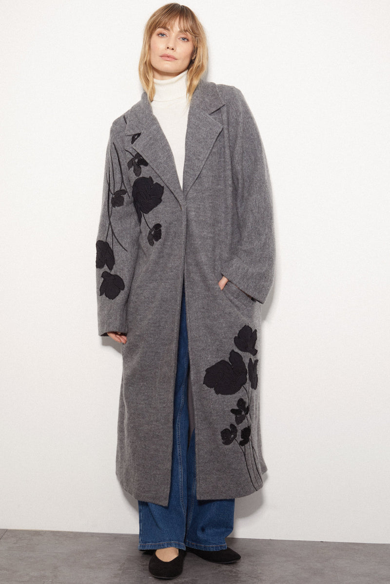 Rina Grey Wool Coat