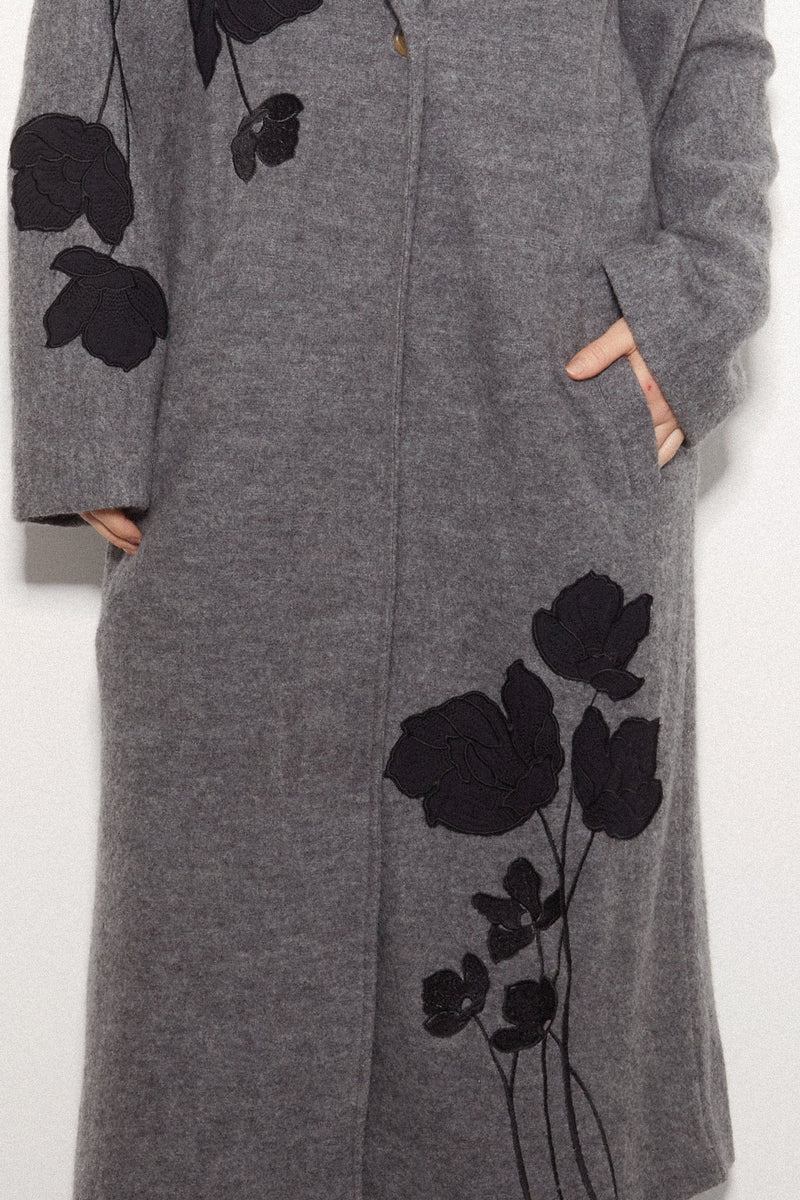 Rina Grey Wool Coat