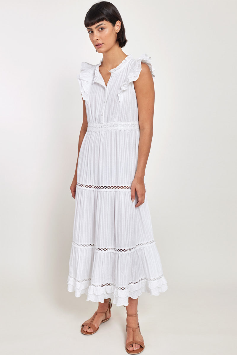 East Heritage Peyton White Organic Cotton Dress