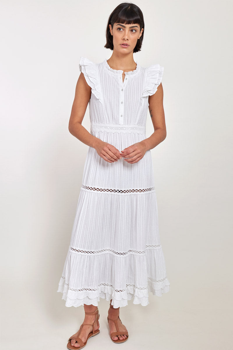 East Heritage Peyton White Organic Cotton Dress