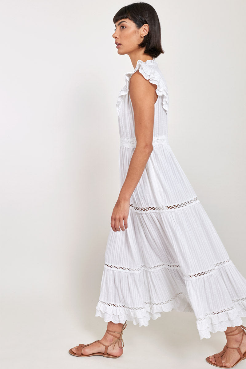 Peyton White Organic Cotton Dress