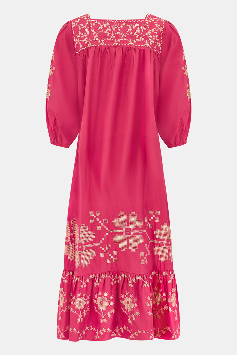 Diya Floral Embroidered Dress