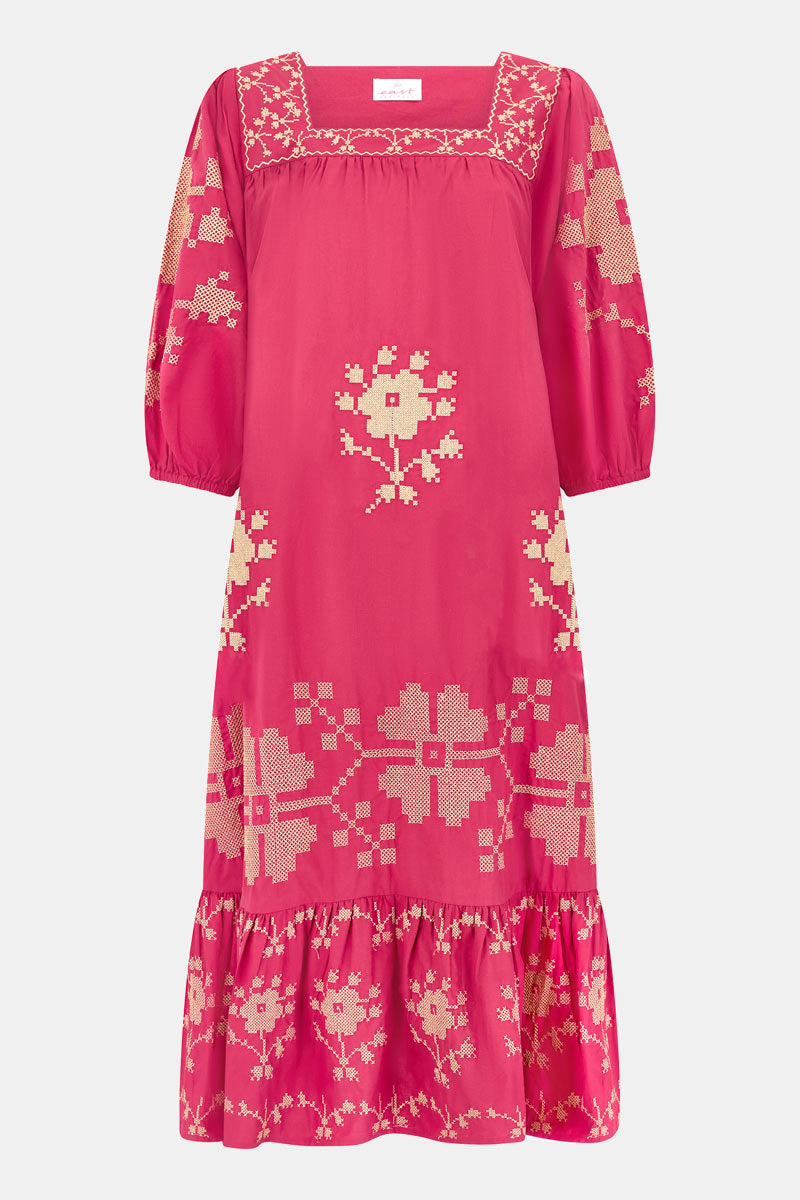 Diya Floral Embroidered Dress