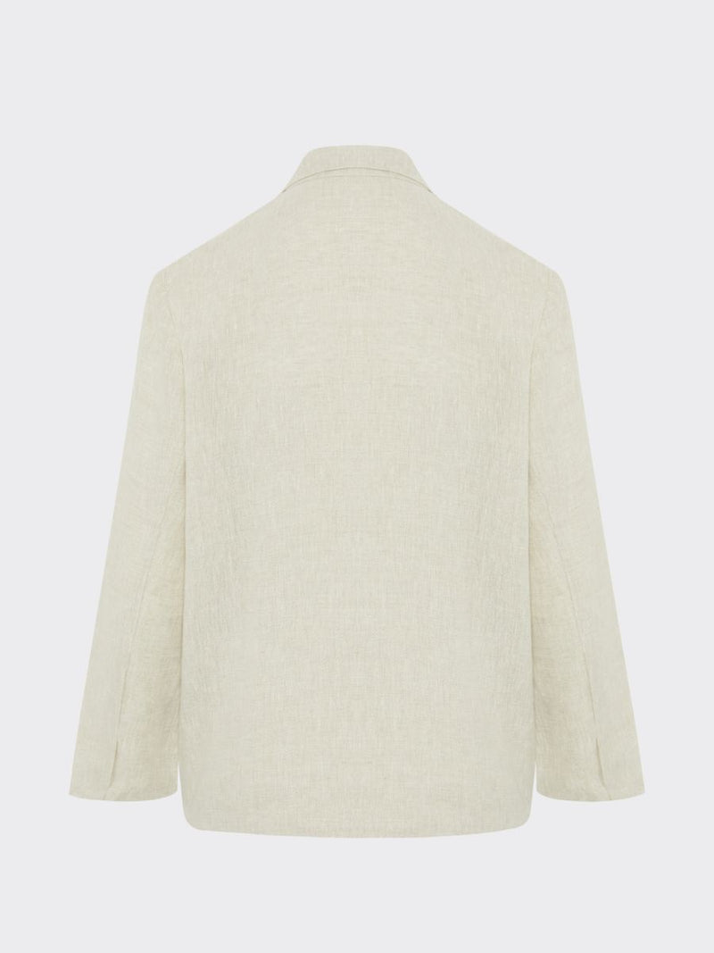 Women's Linen Suit in Beige with Trim | Sustainable | Fanfare