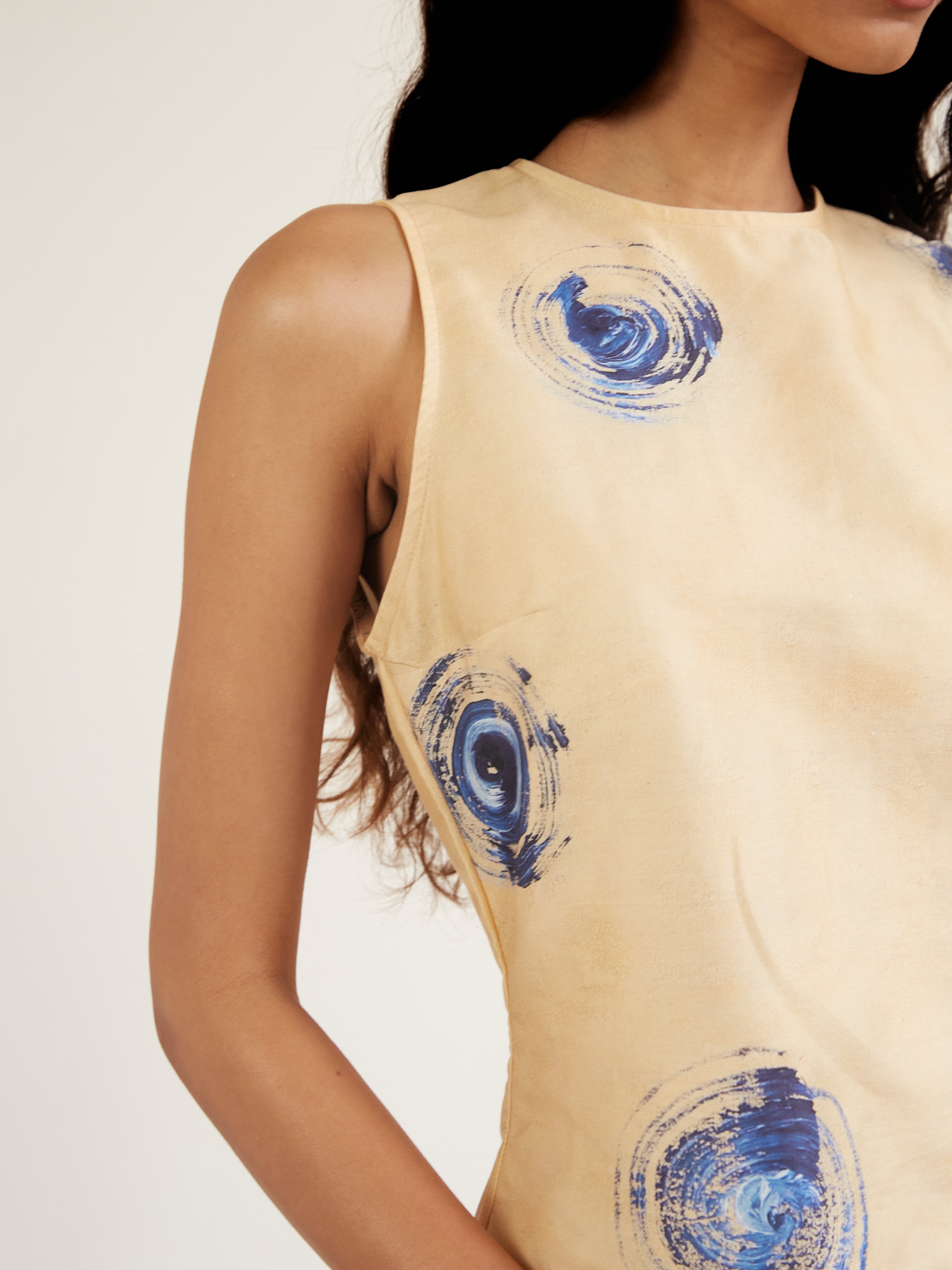 Polka Sleeveless Printed Top