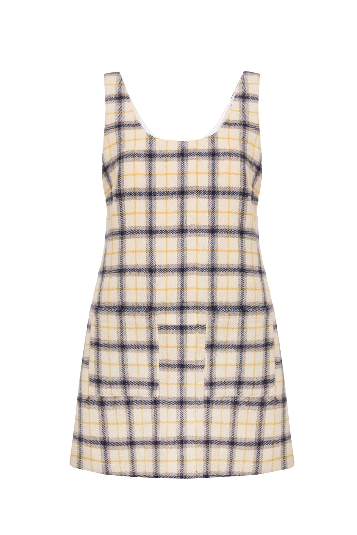 Penrith Mini Dress in Yolk Check