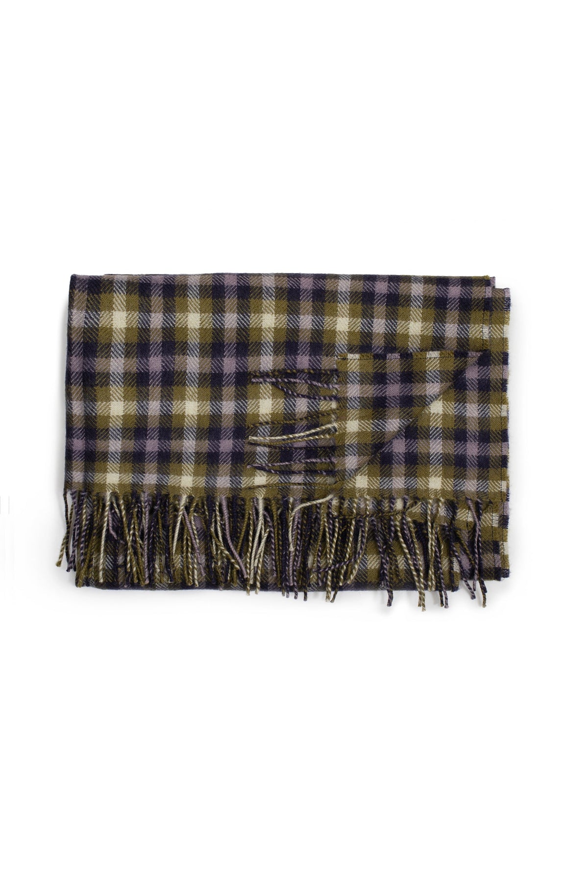 Penrith Blanket Scarf in Lilac Tartan