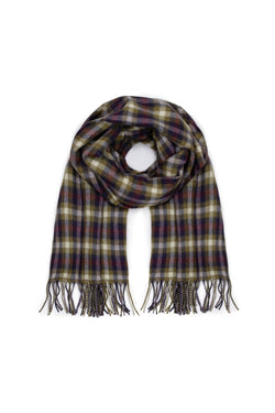 Penrith Scarf in Plum Tartan