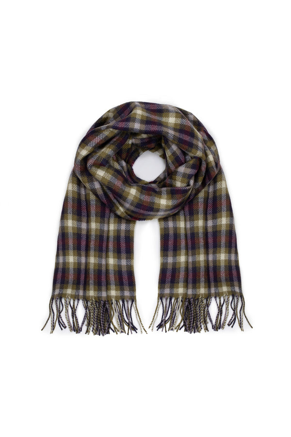 Penrith Scarf in Plum Tartan