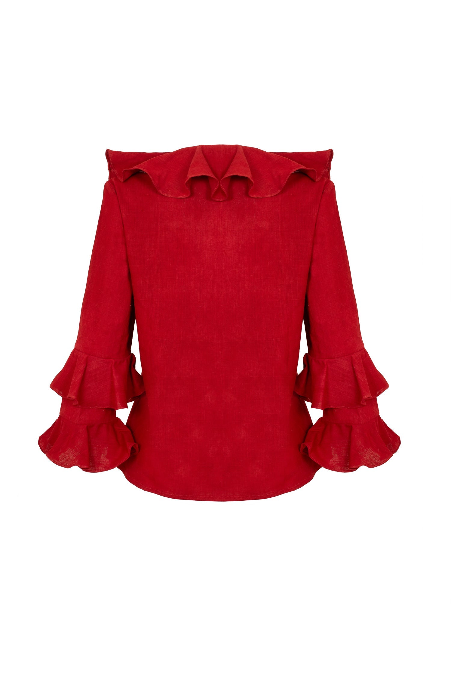 Foxglove Blouse in Berry Jad
