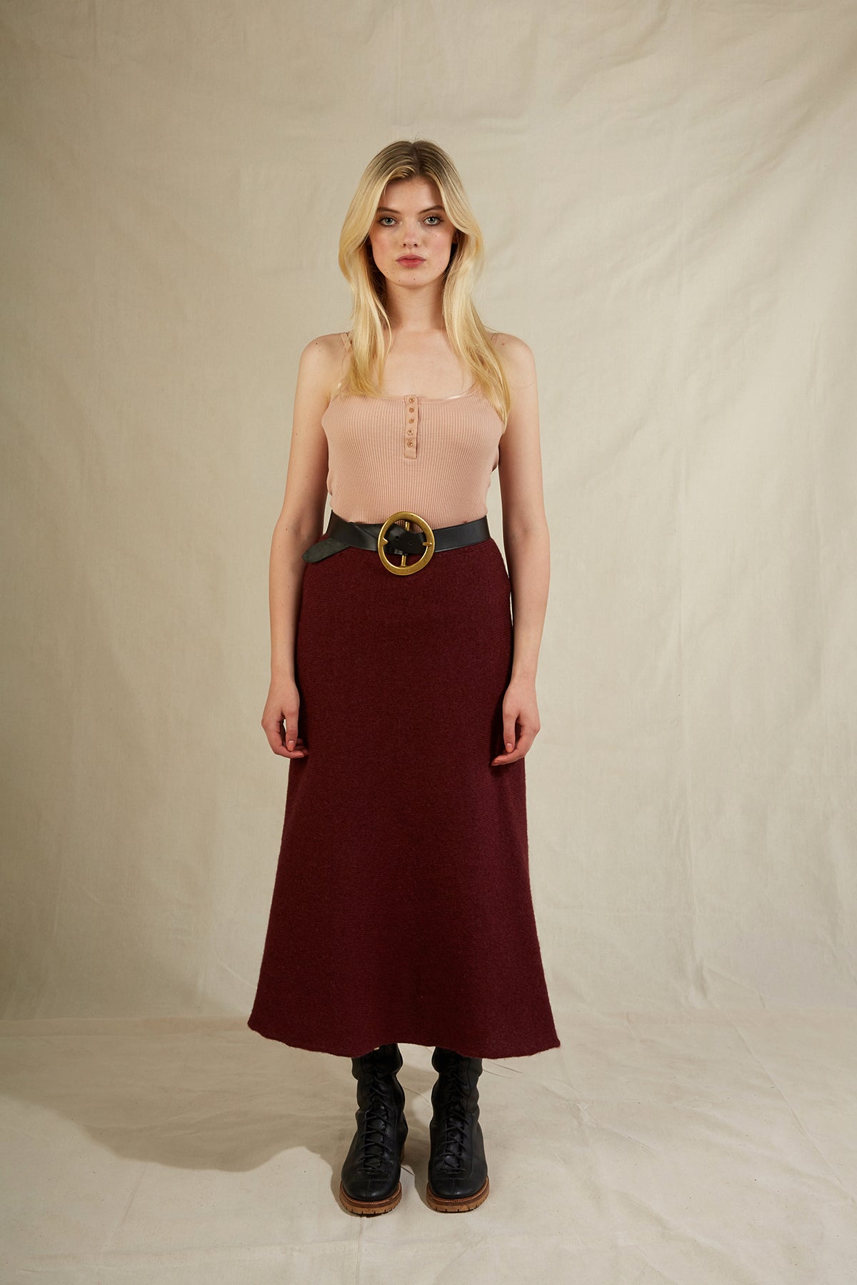 Carolyn Skirt in Claret